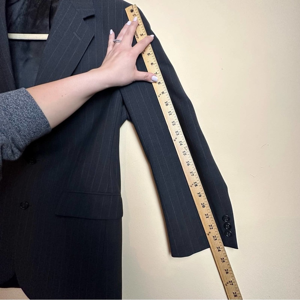 Brooks Brothers Brooksease Men's Wool Sports Coat Blazer 40R Gray Pinstripe - Picture 12 of 16